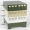 Globe Scientific 513500G Slide Storage Cabinet, 6 Drawers, Holds up to 4500 slides, Metal, Green, Price/Each