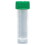 TRANSPORT TUBE -  5ML -  WITH SEPARATE GREEN SCREW CAP -  PP -  CONICAL BOTTOM -  SELF-STANDING -  MOLDED GRADUATIONS