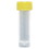 TRANSPORT TUBE -  5ML -  WITH SEPARATE YELLOW SCREW CAP -  PP -  CONICAL BOTTOM -  SELF-STANDING -  MOLDED GRADUATIONS