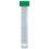 TRANSPORT TUBE -  10ML -  WITH SEPARATE GREEN SCREW CAP -  PP -  CONICAL BOTTOM -  SELF-STANDING -  MOLDED GRADUATIONS