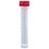 TRANSPORT TUBE -  10ML -  WITH SEPARATE RED SCREW CAP -  PP -  CONICAL BOTTOM -  SELF-STANDING -  MOLDED GRADUATIONS