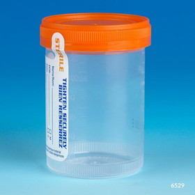 Globe Scientific Leak Resistant Containers with Patient ID Label