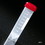 Globe Scientific 109217 Container, Universal, 30mL, Attached Screwcap, PS, Conical Bottom, Self-Standing, 100/Bag, 5 Bags/Unit