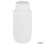 Globe Scientific 7010030 Bottle, Wide Mouth, HDPE Bottle, Attached PP Screw Cap, 30mL, 12/Pack