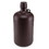 Globe Scientific 7052000AM Bottle, Narrow Mouth, Amber PP Bottle, Attached PP Screw Cap, 2 Litres (0.5 Gallons)