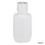Globe Scientific 7060030 Bottle, Narrow Mouth, HDPE Bottle, Attached PP Screw Cap, 30mL, 12/Pack