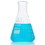 Globe Scientific 8400500 Flask, Erlenmeyer, Globe Glass, 500mL, Narrow Mouth, Dual Graduations, ASTM E1404, 6/Box