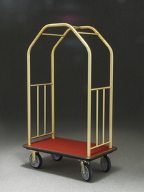 Glaro Deluxe Bellman Carts, 40" Desk length Solid Rubber Wheels, 6400
