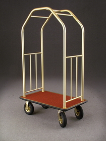 Glaro Deluxe Bellman Carts, 48" Desk length Solid Rubber Wheels, 6500