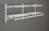 Glaro Modular, Rugged All Aluminum Clothing Racks 2 Shelves w/ Hook Strip 48" Length, 8000B-48SA
