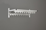 Glaro Modular, Rugged All Aluminum Clothing Racks 1 Shelf w/3 Hook Strips 24