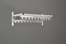 Glaro Modular, Rugged All Aluminum Clothing Racks 1 Shelf w/3 Hook Strips 96" Length, 9000C-96SA