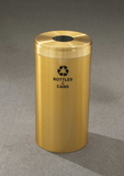 Glaro B-1242 Recycling Receptacle - Value Series - Recyclepro Single Stream - Bottles And Cans Opening 5.5