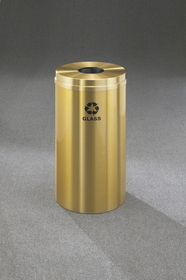 Glaro B-1532 Recycling Receptacle - Recyclepro Single Stream - Bottles And Cans Opening 5.5" dia. Hole