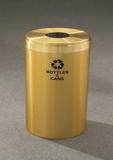 Glaro B-2042 Recycling Receptacle - Value Series - Recyclepro Single Stream - Bottles And Cans Opening 5.5