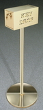 Glaro Elegant Mirror Brass Drop Box, Floor Standing, F1056MB