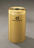 Glaro M-1542 Recycling Receptacle - Value Series - Recyclepro Single Stream - Mixed Recyclables Opening 2