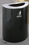 Glaro T1899 Recycling Receptacle - Recyclepro Single Stream - Half Round Collection - Trash Opening 5? x 12