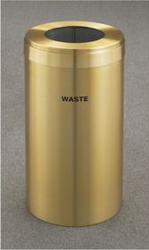 Glaro W-1242 Recycling Receptacle - Value Series - Recyclepro Single Stream - Waste Opening 7" dia. Hole
