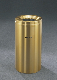 Glaro W-1532 Recycling Receptacle - Recyclepro Single Stream - Waste Opening 9" dia. Hole