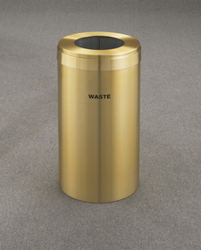 Glaro W-1542 Recycling Receptacle - Value Series - Recyclepro Single Stream - Waste Opening 9" dia hole