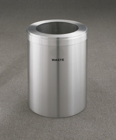 Glaro W-2042 Recycling Receptacle - Value Series - Recyclepro Single Stream - Waste Opening 14" dia hole