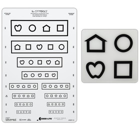 Good-Lite LEA SYMBOLS &#174; Massachusetts Chart with 10 and 20 ft Notations Only