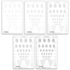 Good-Lite LEA NUMBERS &#174; Low Contrast Charts for Illuminated Cabinets