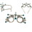 Good-Lite Deluxe Adjustable Trial Frame - Silver & Teal, Price/each