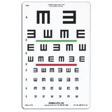 Good-Lite Tumbling E Wide-Spaced Distance Chart, Width 9