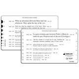 Good-Lite English and Spanish Continuous Text Reading Card