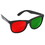 Good-Lite GL Red/Green Glasses, Black Frame, Adult