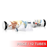 (Price / 12 Tubes) WHOLESALE GOGO Badminton Shuttlecocks # SY03, Premium Nylon Shuttlecocks