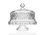 Godinger 25763 Dublin Footed Cake Plate with Dome, Price/each