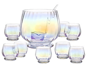 GOD 26101 Monterey 10pc Punch Bowl & 8 cup