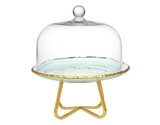 Godinger 48896 Harper Cake Dome 13 Gold