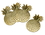 Godinger 62010 S/4 Gold Pineapple Coasters