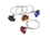 Godinger 67091 Diamond Ring Napkin Rings 4col, Price/each