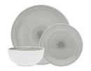 Godinger 70419 Spiral Grey 12 Pc Porcelain