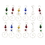 Godinger 8415 S/12 Ornament Hanger Color Gls