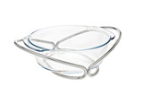 Godinger 84354 Infinity Nickel - 2qt Rd Glass