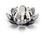 Godinger 90024 2 Pc. Lotus Votv Holder -White, Price/each