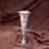 Godinger 9069 Crackle Glass Vase/Silver Base, Price/each