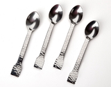 Godinger 9149 Set 4 Hammered Spoons