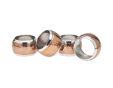 Godinger 99326 Copper Napkin Ring Hammerd S/4