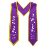 TOPTIE Custom Adult Graduation Stole Personalized Stole Sash for Students 72