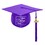 TOPTIE Custom Child Graduation Cap Purple Toddler Graduation Hat