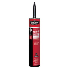 Gardner 0379-GA WET-R-DRI Gloss Black Patching Cement All-Weather Roof Cement 10 oz