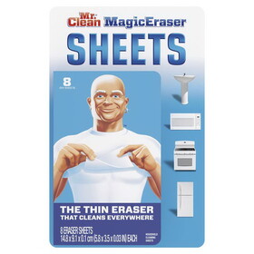 Mr. Clean 80359550 Sheets Non-Scratch Magic Eraser For Multi-Purpose 5.7 in. L 8 pk