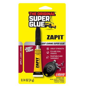 The Original Super Glue 11710501 Zap It High Strength Light Cure Super Glue 0.14 oz